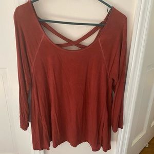 American Eagle Soft and Sexy Crossback Top